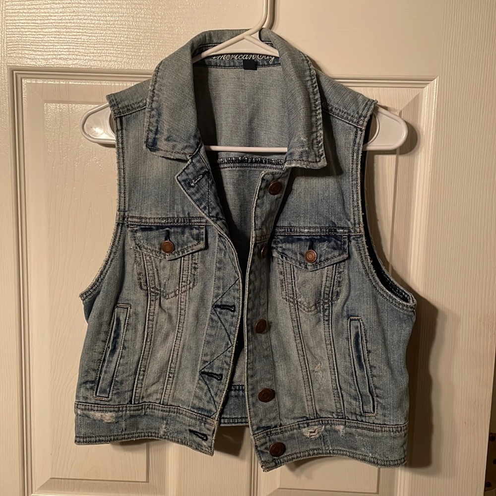 American Eagle Jean Vest